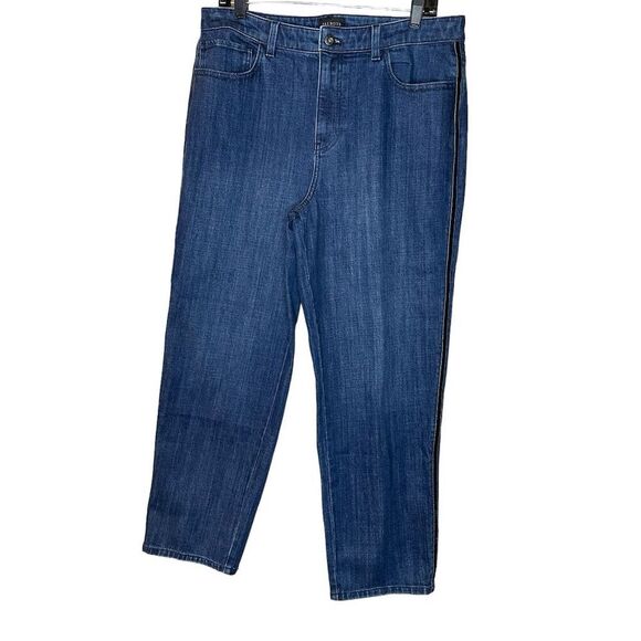 Talbots Denim - Talbots Women's High Waist Straight Ankle Jeans Blue Size 12 Classic Fit